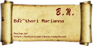 Báthori Marianna névjegykártya